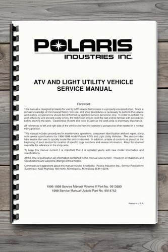 1996 1998 atv light - light, utility